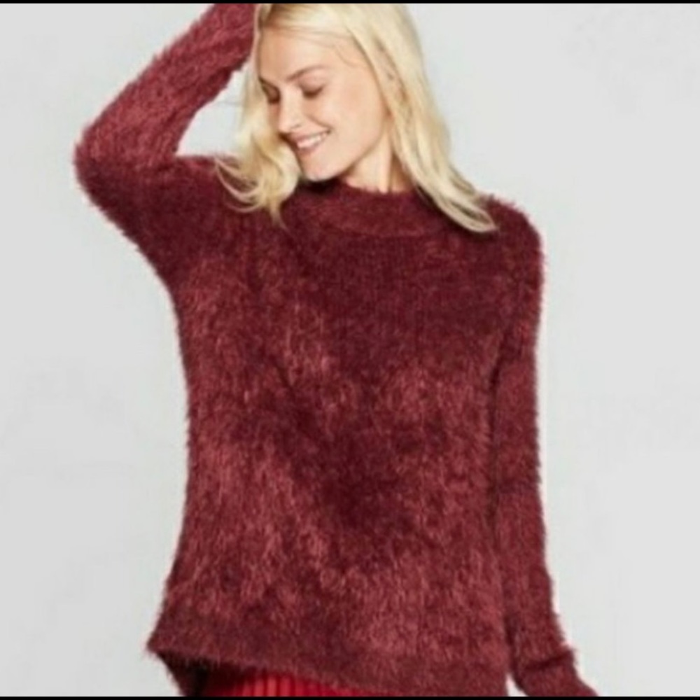 Burgundy sweater